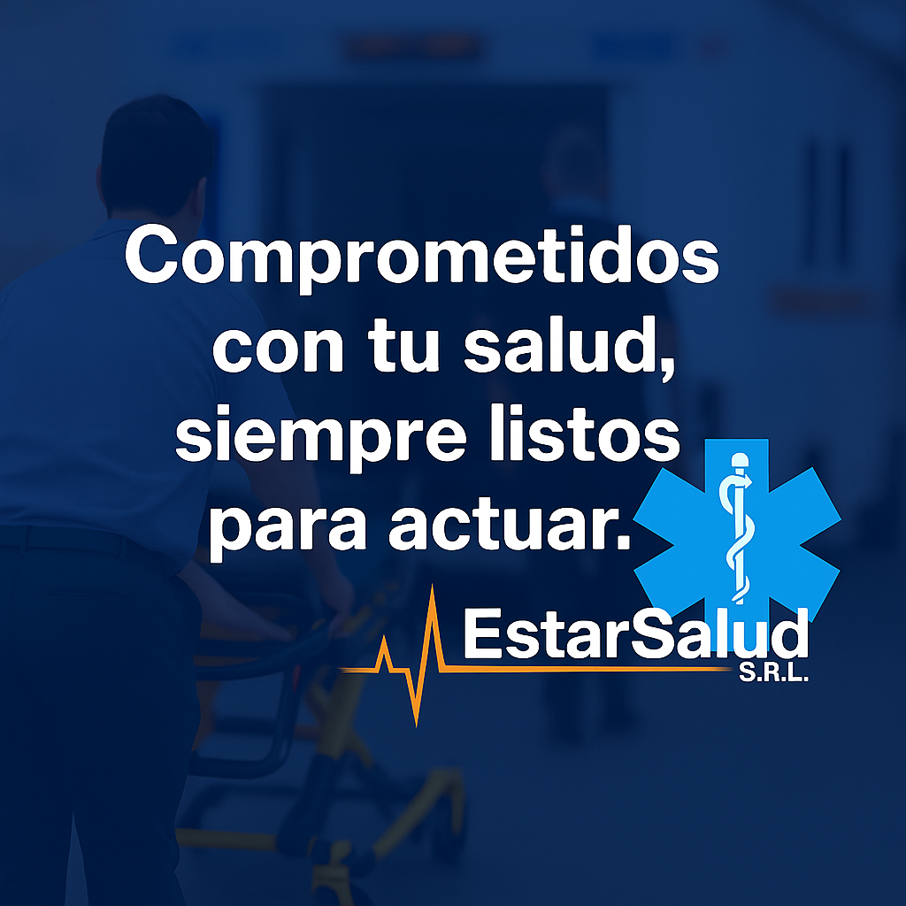 Equipo de ambulancia en acción